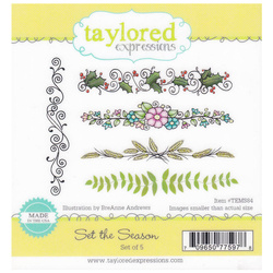 Stamp - Taylored Expressions - Set the Season Ornamente Pflanzenränder