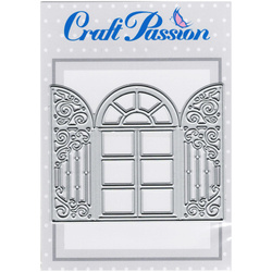Stanzform Präge Stanzschablone Cutting Die - Craft Passion - Vintage-Fenster