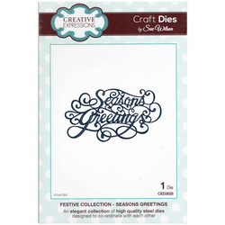 Stanzform Präge Stanzschablone Cutting Die - Creative Expressions - Seasons Greetings CED3028