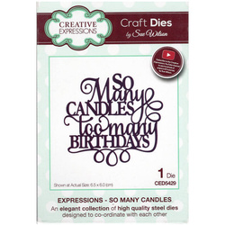 Stanzform Präge Stanzschablone Cutting Die - Creative Expressions - So Many Candles