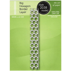 Stanzform Präge Stanzschablone Cutting Die - Poppystamps - Big Hexagon Border