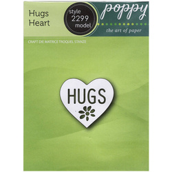 Stanzform Präge Stanzschablone Cutting Die - Poppystamps - Hugs Heart