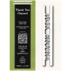 Stanzform Präge Stanzschablone Cutting Die - Poppystamps - Thank You Channel