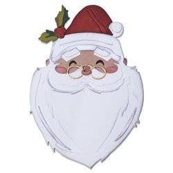 Stanzform Präge Stanzschablone Cutting Die Sizzix Thinlits - Wunsch des Weihnachtsmannes Kolorieren Sie den Weihnachtsmann