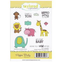 Stempel - Taylored Expressions - Hippo Birdy Tiere