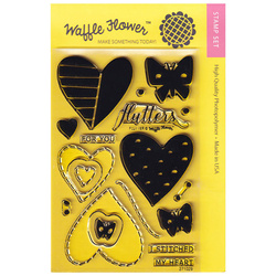 Stempel - Waffle Flower Crafts - Flutter - Schmetterlingsherzen