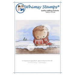 Stempel - Whimsy Stamps - Wintereule / Eule