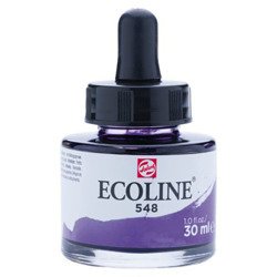 TALENS Ecoline Flüssigkeit Aquarellfarbe Liquid Dye-Based Ink 30ml, Blue Violet 548