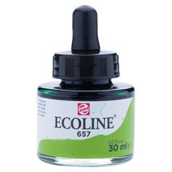 TALENS Ecoline Flüssigkeit Aquarellfarbe Liquid Dye-Based Ink 30ml, Bronze Green 657