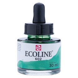 TALENS Ecoline Flüssigkeit Aquarellfarbe Liquid Dye-Based Ink 30ml, Deep Green 602