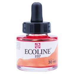 TALENS Ecoline Flüssigkeit Aquarellfarbe Liquid Dye-Based Ink 30ml, Deep Orange 237