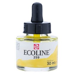 TALENS Ecoline Flüssigkeit Aquarellfarbe Liquid Dye-Based Ink 30ml, Sand Yellow 259