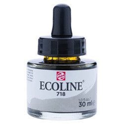 TALENS Ecoline Flüssigkeit Aquarellfarbe Liquid Dye-Based Ink 30ml, Warm grey 718