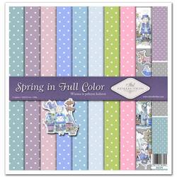 TD COLLECTION Setz von 11Stk 30x30cm Scrapbooking Papier - Spring in Full Color