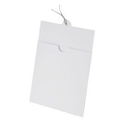 Tasche für Text + Einlegeblatt - weiß 15 x 15cm