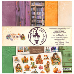 UHK Gallery Set 6 Blatt 30,5x30,5cm Scrapbooking Papier 250g, Autumn Games