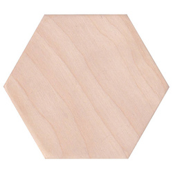 UNTERSETZER aus Holz Handwerk Dekoration Dekor 8,5x10cm - Hexagon Sechskant