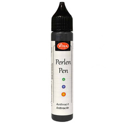 VIVA DECOR - Perlen Pen - flüssige Perlen - Anthrazit 802