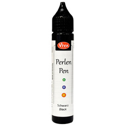 VIVA DECOR - Perlen Pen - flüssige Perlen - Black Schwarz 800