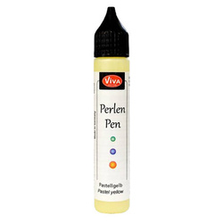 VIVA DECOR - Perlen Pen - flüssige Perlen - Light yellow Hellgelb 202