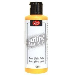 VIVA DECOR Satin Frost Effektfarbe - Satine Matt Glas - Gold 82 ml