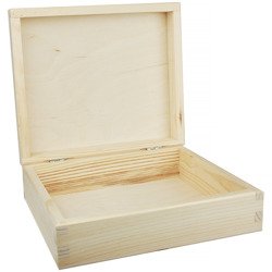 Verschließbare Holzkiste / Koffer 19 x 16,5 cm