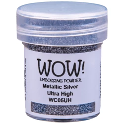 WOW! Embossing powder - Prägepulver - Metallics Silver -  Metallics Silber