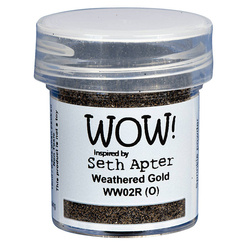 WOW! Embossing powder - Prägepulver - Mixed Media Weathered Gold