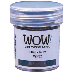 WOW! Embossing powder - Prägepulver - Puff Colours Black