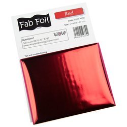 WOW Metallic Transfer Folie für Scrapbooking Decoupage 1mx10.1cm, Red - rot