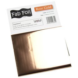 WOW Metallic Transfer Folie für Scrapbooking Decoupage 1mx10.1cm, Rose Gold