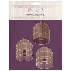 WYCINANKA - Dekorpappe BIRDS PARADISE - Vogelkäfige