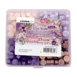 Wachsperlen - Wax beads Purple  - Studio Light - Wachs-Set