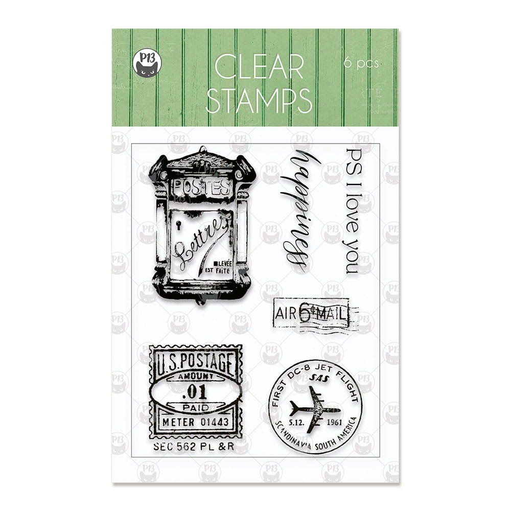 P13 Transparent Stempeln Set Motivstempel Clear Stamps Briefmarke Post Scrapon De Shop