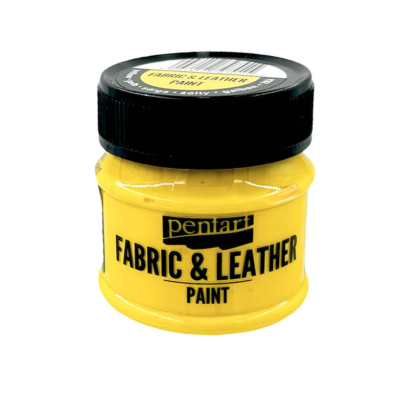 PENTART - Farbe für Textil und Leder - gelb 50 ml