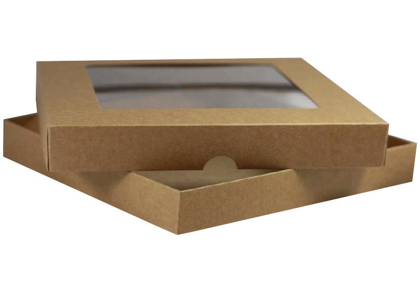 Black RZP Square Box Gift Box Box Card Window 15x15 300 G 