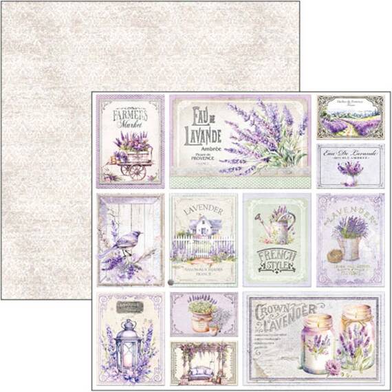  CIAO BELLA Satz 11Stk 20x20cm doppelseitigen Scrapbooking Papier - Morning in Provence