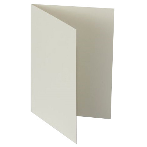  RzP - Leere Kartenbasis - Blanko Karte zum Basteln - C6 11,4x16,2cm horizontal - Creme 