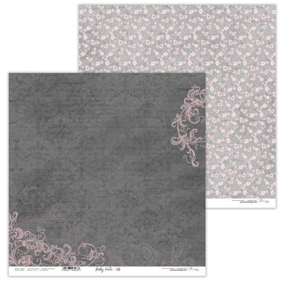 30x30cm doppelseitig Scrapbooking Papier - Lexi Design - Schäbiger Winter 10
