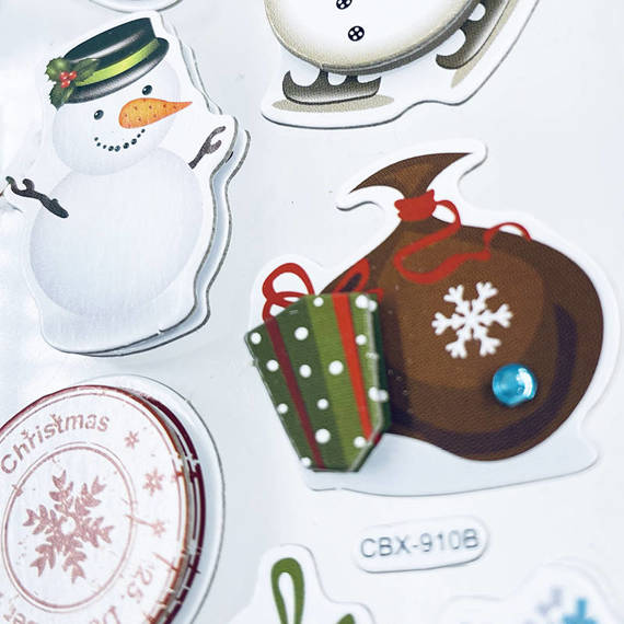 3D Papierornamente - Dovecraft - Schneemann Weihnachten