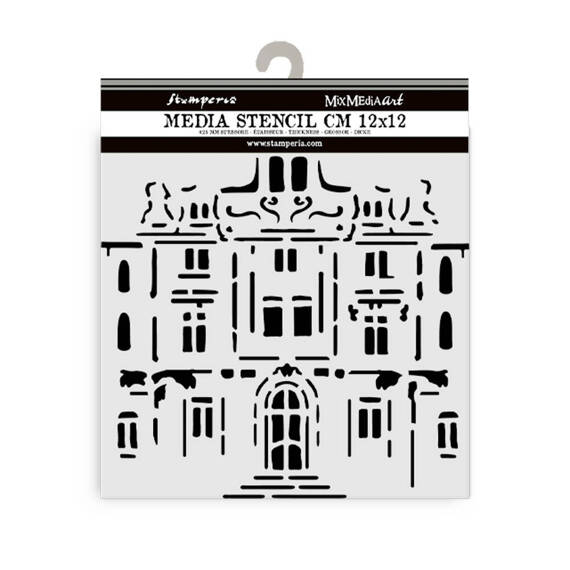 3D-Schablone 12x12cm - Stamperia - Art of Travelling palace