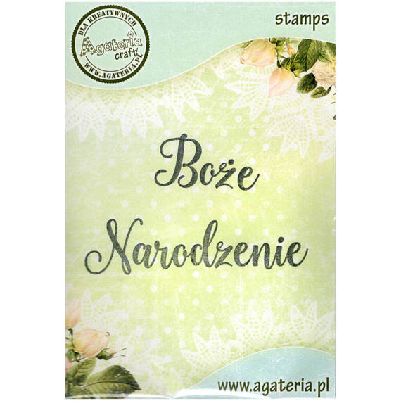 AGATERIA - Transparent Stempel Motivstempel - Boże Narodzenie Untertitel PL