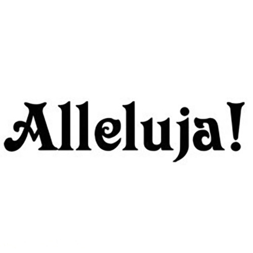 AGATERIA - Transparent Stempel Motivstempel Clear Stamp ,Alleluja! - Untertitel