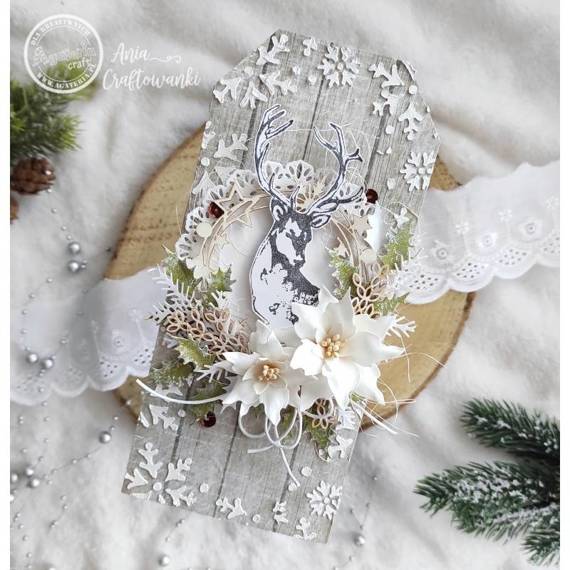 AGATERIA - Transparent Stempel Motivstempel Clear Stamp, Christmas Time Deer - Hirsche