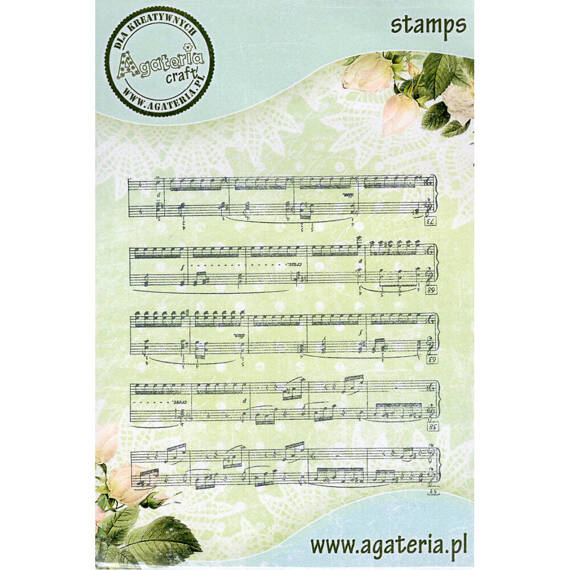 AGATERIA - Transparent Stempel Motivstempel Clear Stamp, Christmas Time Music, Anmerkungen