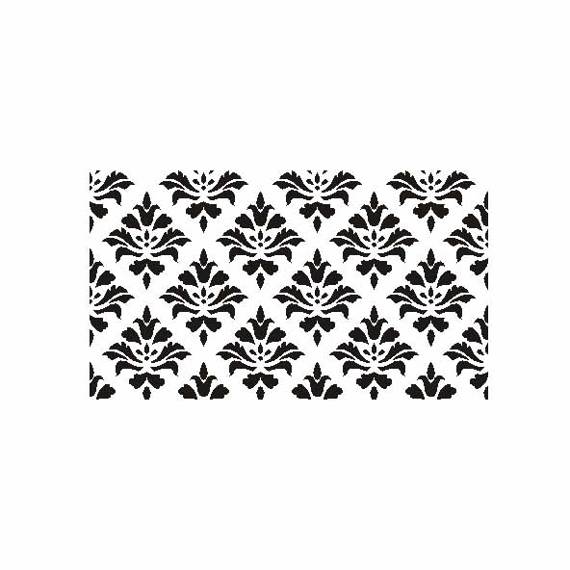 AGATERIA - Transparent Stempel Motivstempel Clear Stamp, Damask background, Damast Hintergrund