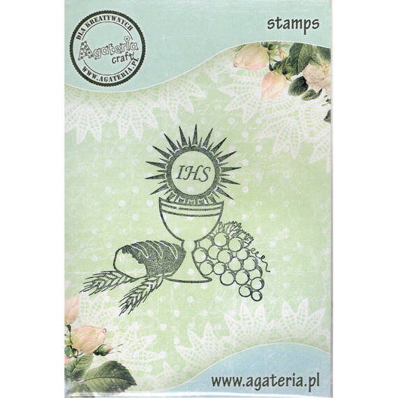 AGATERIA - Transparent Stempel Motivstempel Clear Stamp Host, Cup - Hostie, Kelch 