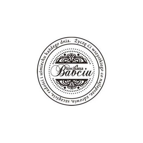 AGATERIA - Transparent Stempel Motivstempel Clear Stamp Kochana Babciu- Untertitel PL Rad, Rahmen