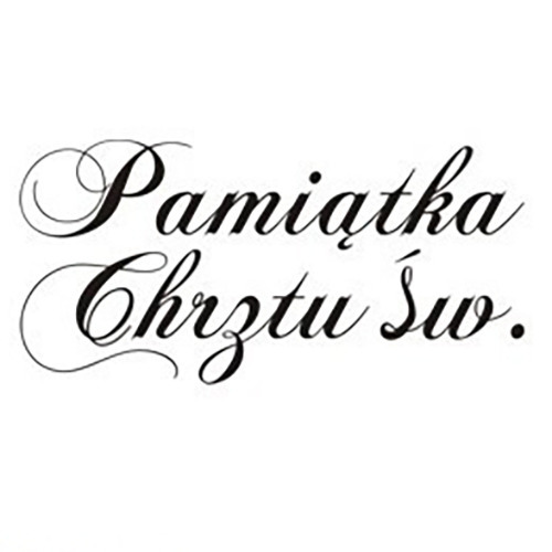 AGATERIA - Transparent Stempel Motivstempel Clear Stamp Pamiątka Chrztu św.- Untertitel PL