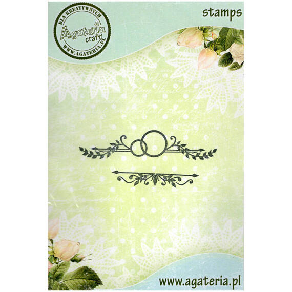 AGATERIA - Transparent Stempel Motivstempel -  Wedding decoration, rings,  Hochzeitsdekoration, Ringe 